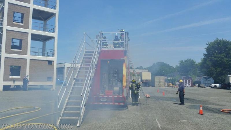 June 8, 2014 Fire I & II burn, photos courtesy of Lt Peterson (Wythe Station 3)
