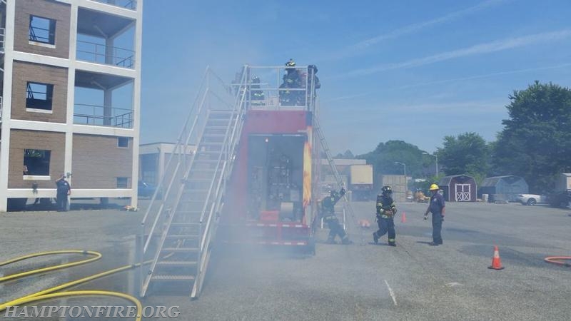 June 8, 2014 Fire I & II burn, photos courtesy of Lt Peterson (Wythe Station 3)
