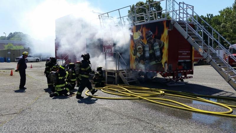 June 8, 2014 Fire I & II burn, photos courtesy of Lt Peterson (Wythe Station 3)
